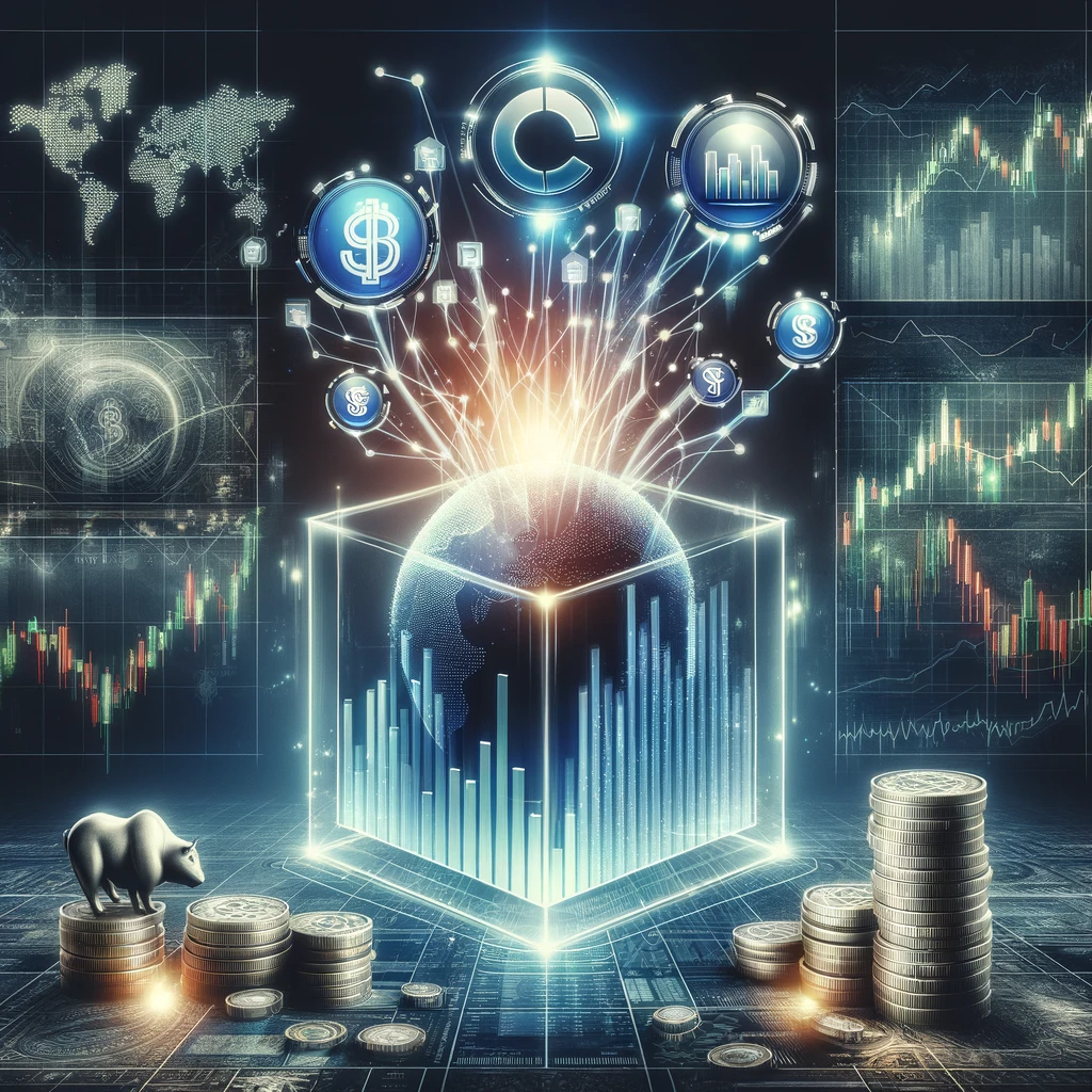 A digital illustration representing portfolio management and financial growth with Riddhi Siddhi Share Brokers.